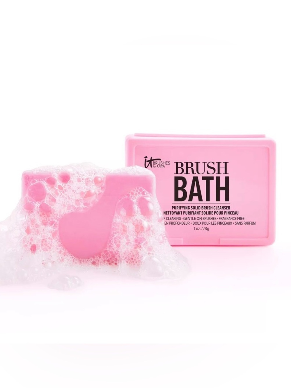 It Cosmetics Brush Bath Purifying Solid Makeup Brush Cleanser New Sealed 1oz